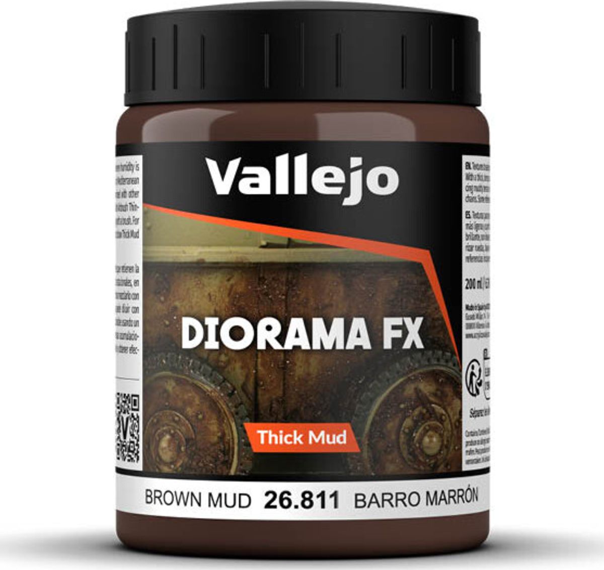 Vallejo - Thick Mud - Brown 200 Ml