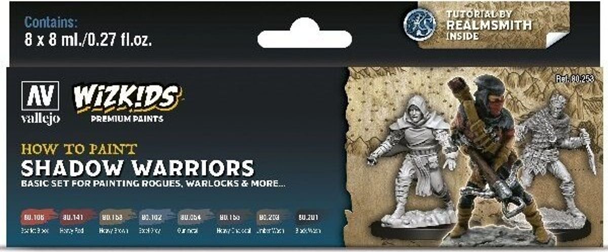 Vallejo - Wizkids - Shadow Warriors Maling Sæt 8x8 Ml