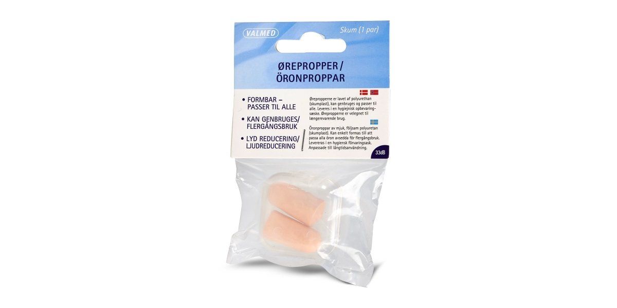 ValMed ørepropper, 1 par - Valmed - Earplugs - Buump