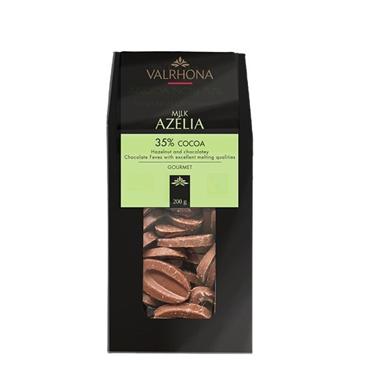 Valrhona - Feves Azélia 35%, 200g