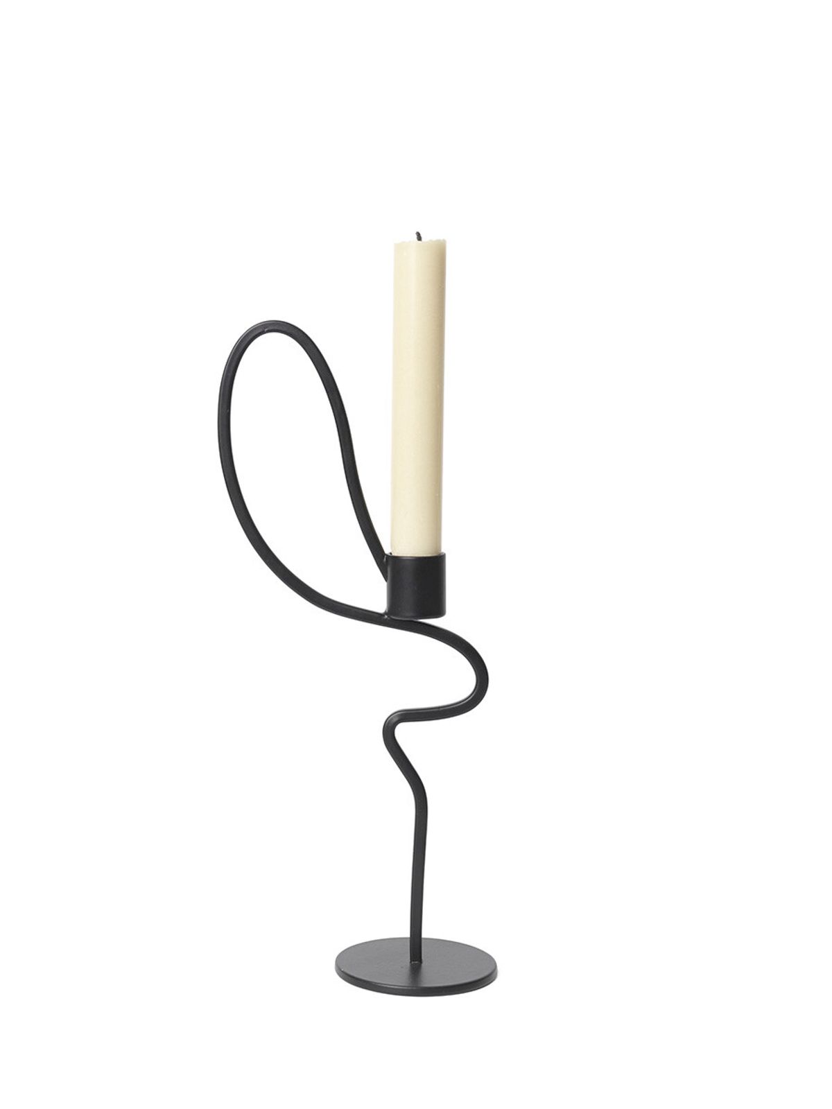 Valse Candleholder, high fra Ferm Living (Black)