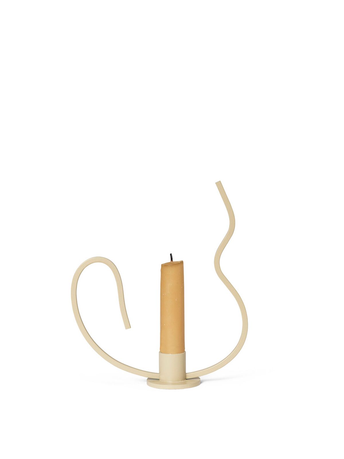 Valse Candleholder, low fra Ferm Living (Cashmere)