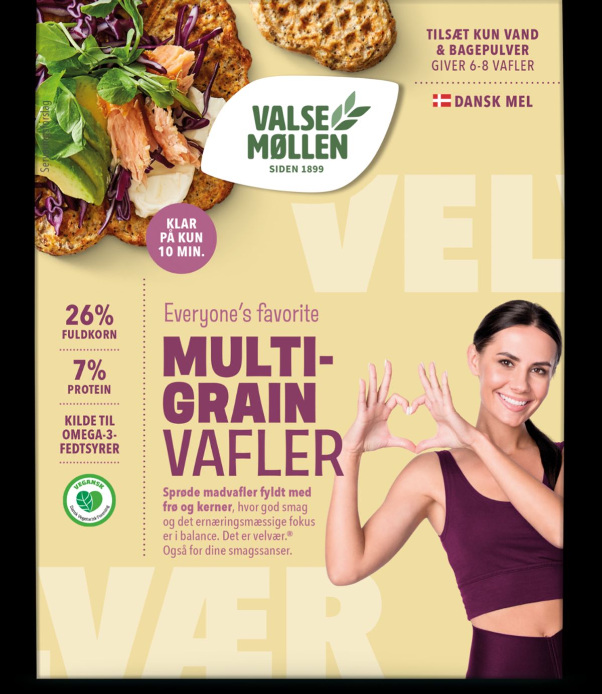 Valsemøllen - Multigrain Vafler, 500g