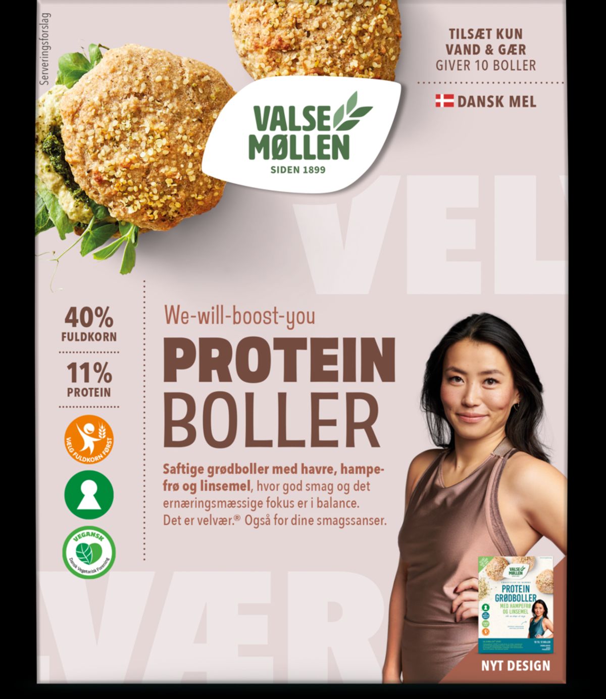 Valsemøllen - Proteinboller, 500g