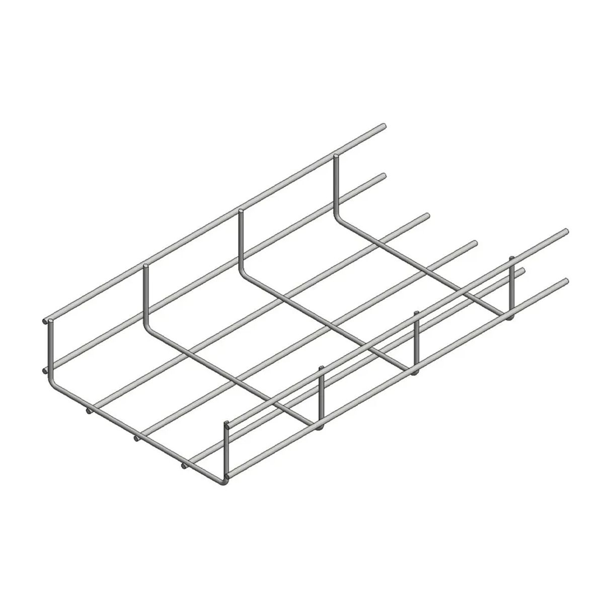 Van der Valk - Gitterbakke 60x150 mm 3 meter zink-alu