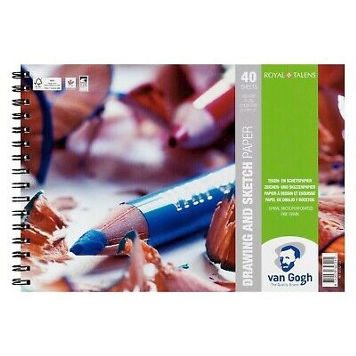 Van Gogh Drawing & sketch paper 40 ark A4 160g/m2