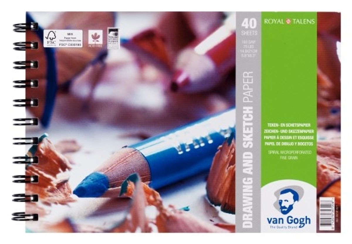 Van Gogh Sketch Papir 40 ark A5 160g/m2