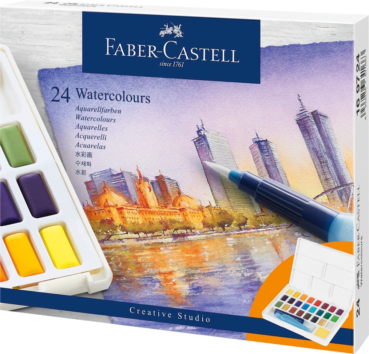 Vandfarver Faber-Castell 24 stk