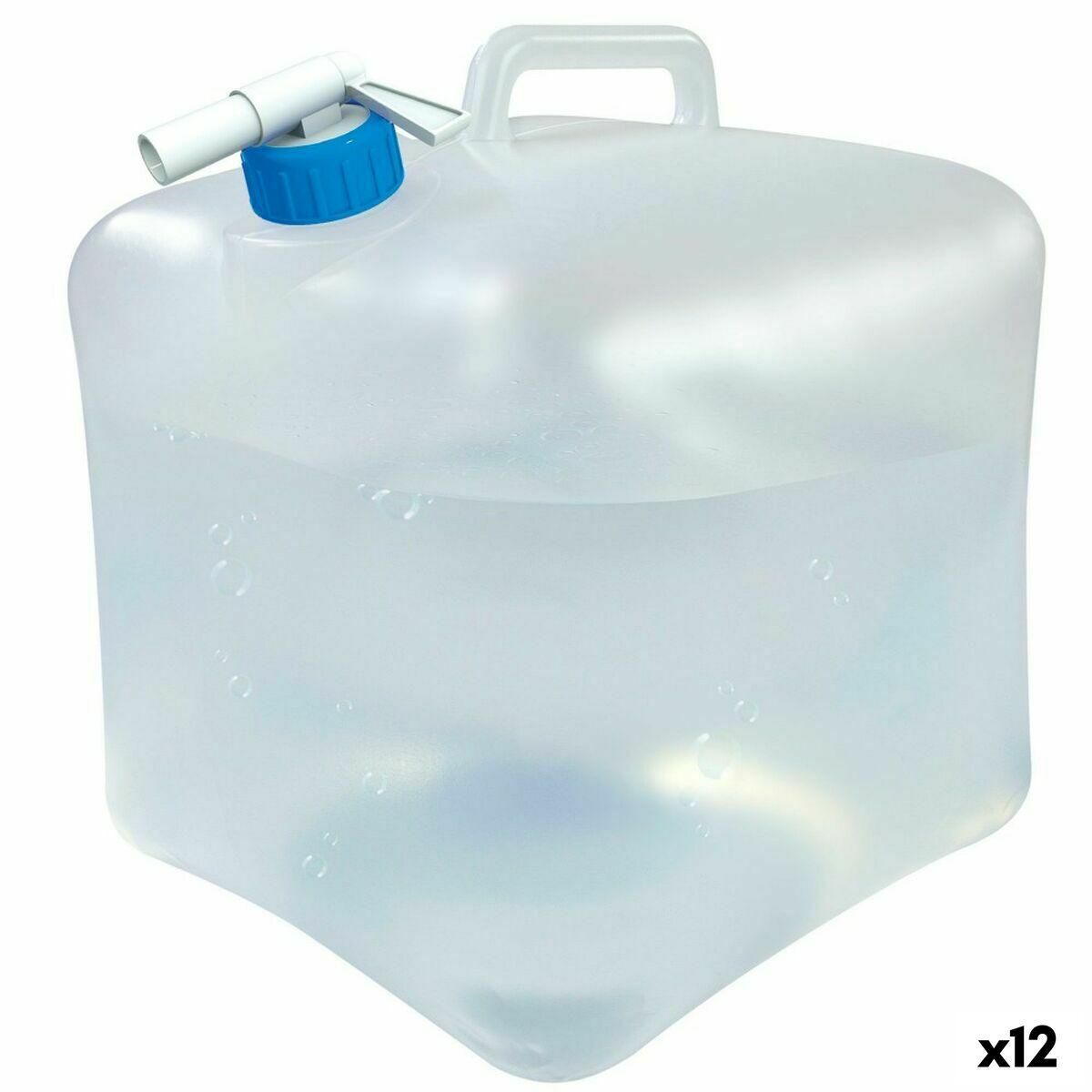 Vandflaske Aktive Polyetylen 10 L 22 x 26 x 22 cm (12 enheder)