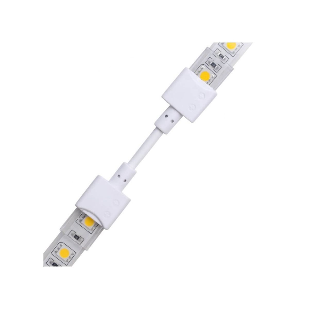 Vandtæt samler med ledning til LED strip - 10mm, enkeltfarvet, IP68, 5V-24V