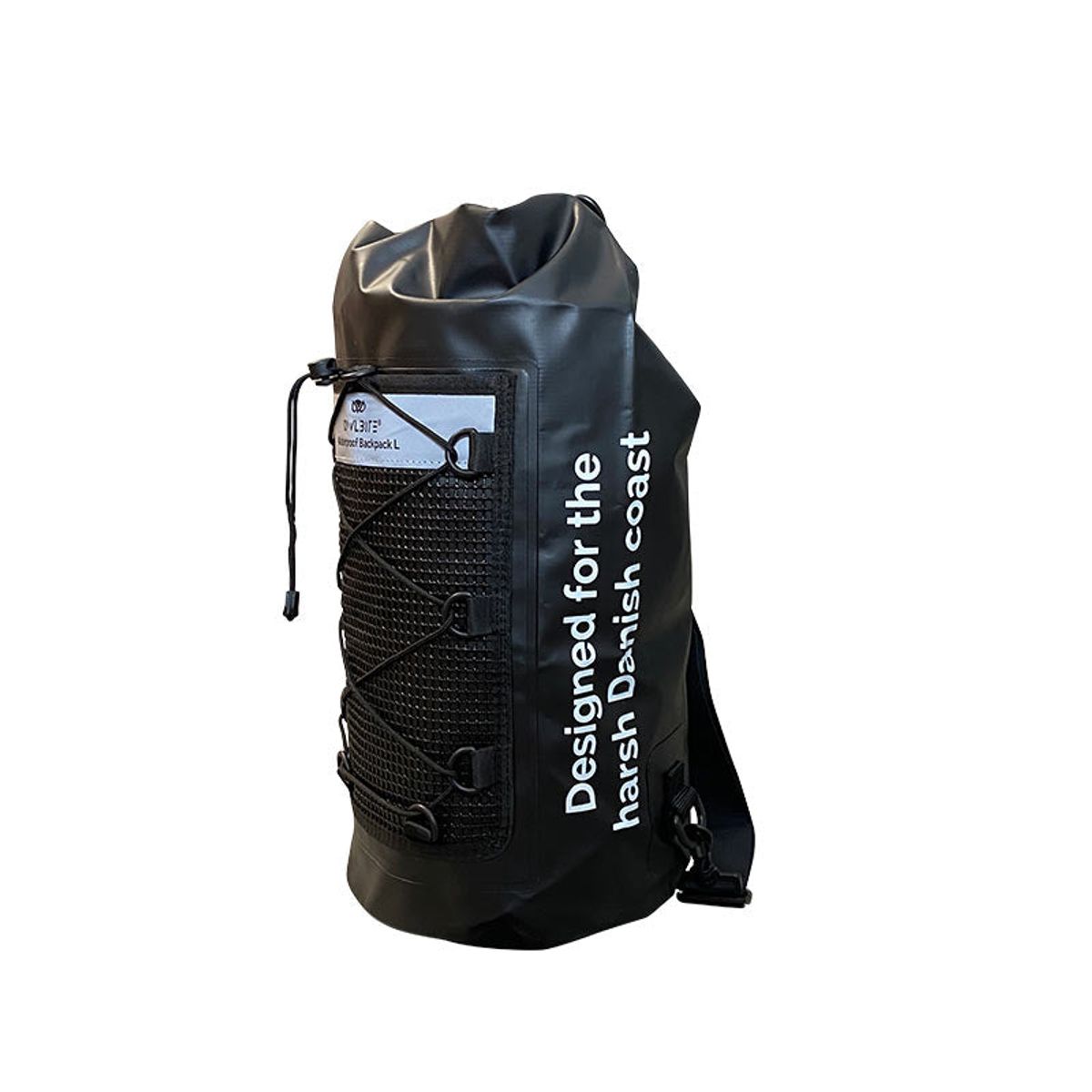 Vandtæt taske Dry Bag Rygsæk&trade; fra danske Owlbite® på 20L (Liter), sort - 20L drybag str. Large