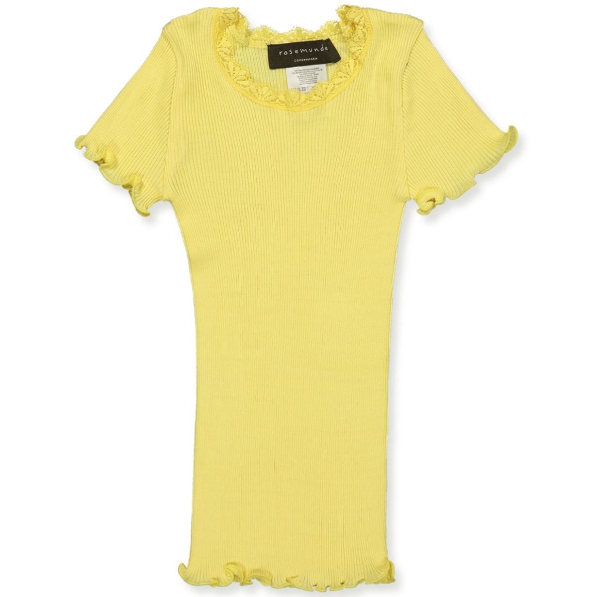 Vanilla yellow silke t-shirt (14 år/164 cm)