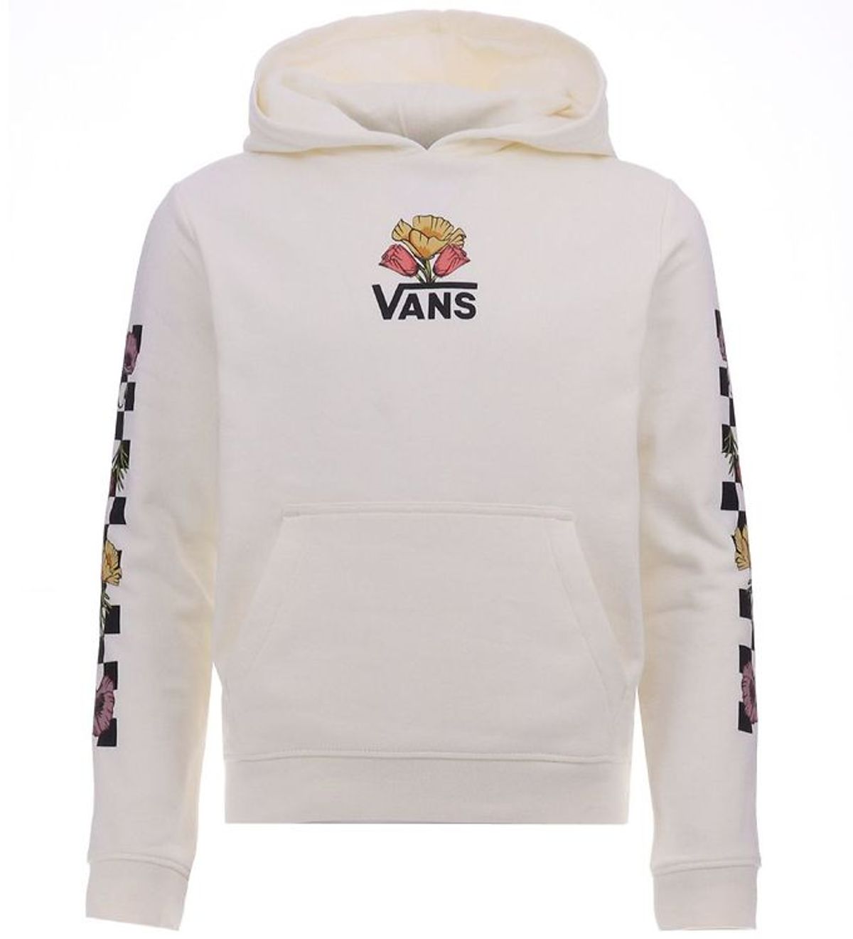 Vans Hættetrøje - Poppin Poppies - Marshmallow