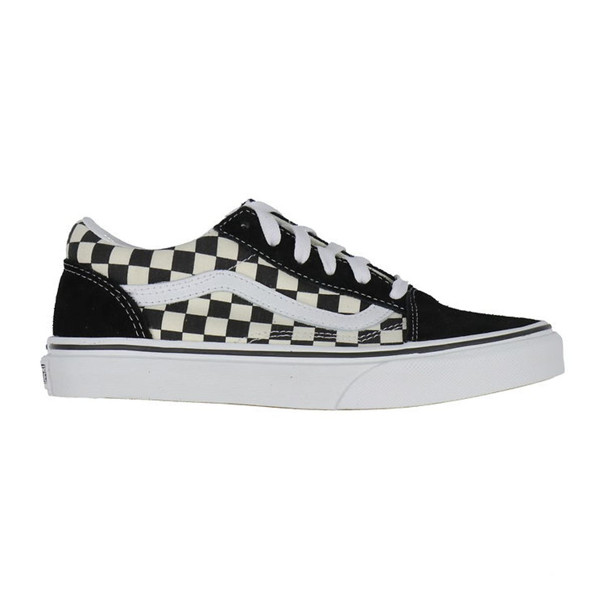 Vans Sko - Old Skool - Primary Check - Sort/Hvid