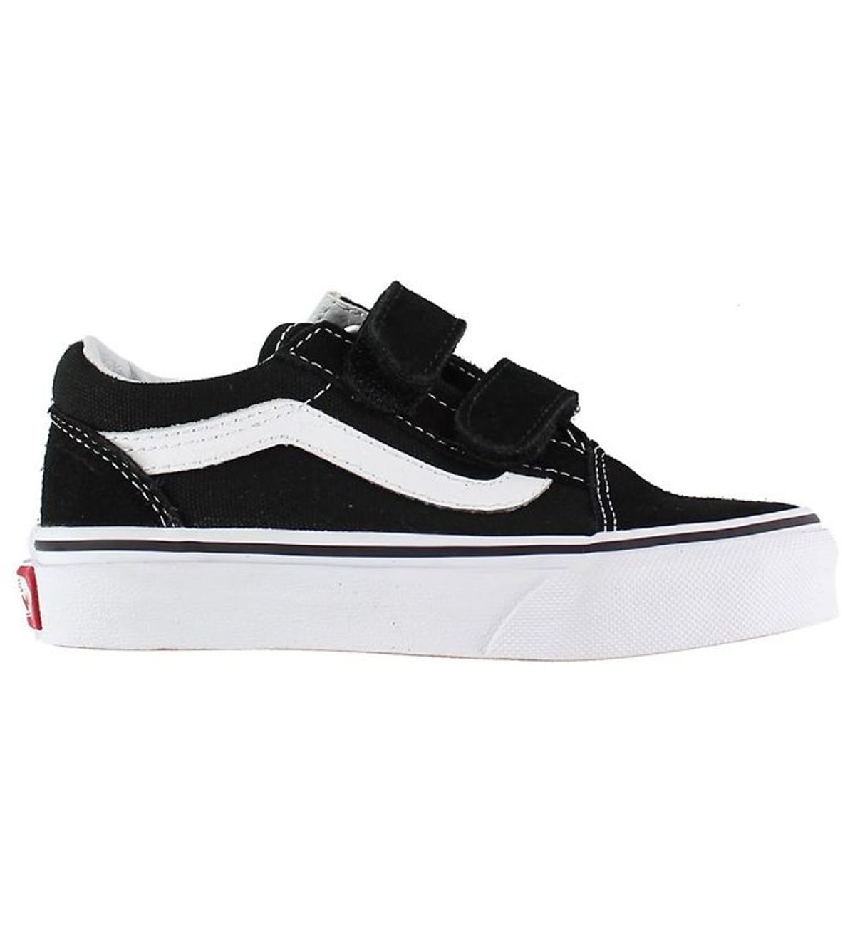 Vans Sko - Old Skool - Sort/Hvid m. Velcro