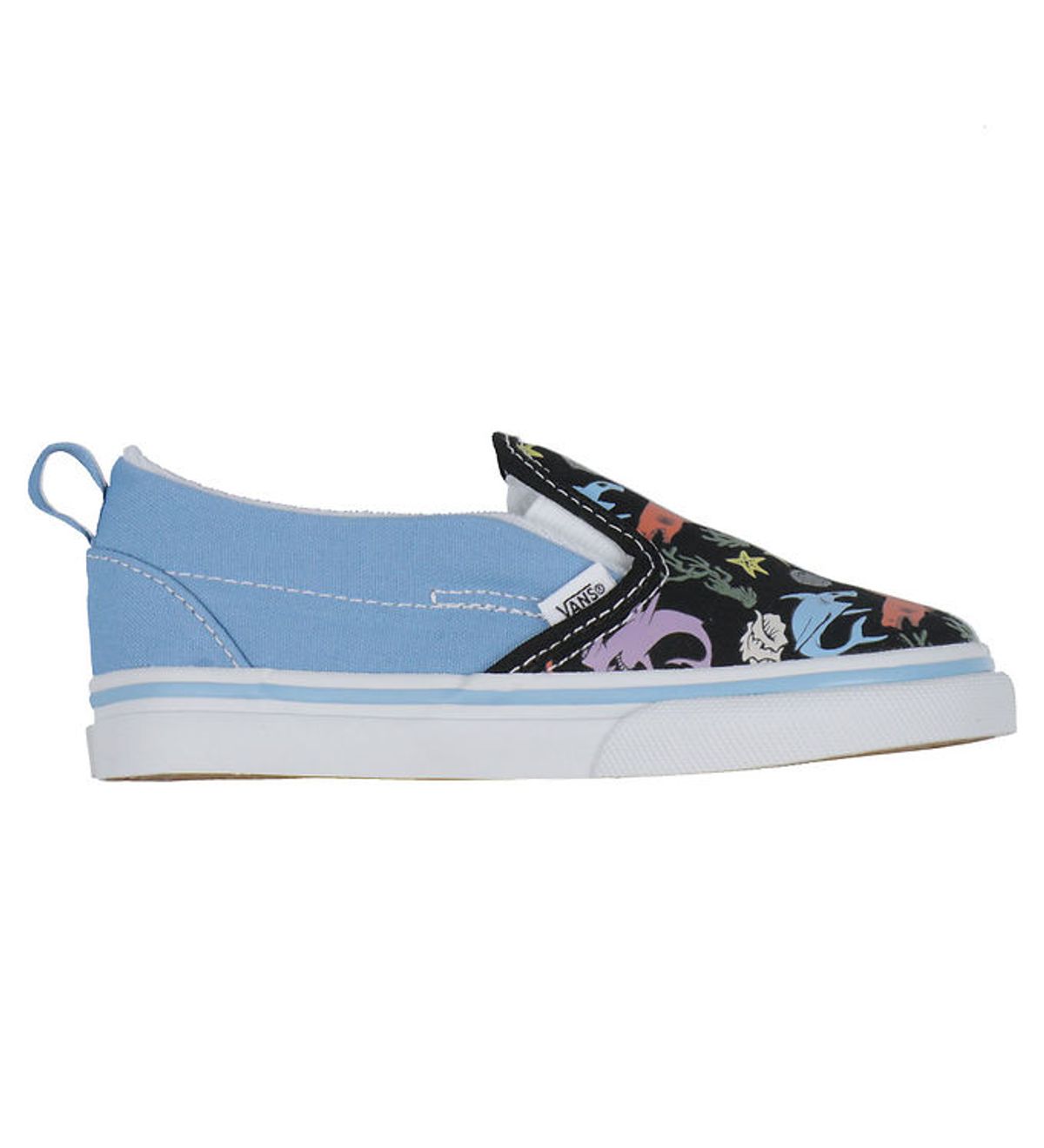 Vans Sko - Slip-On V Glow Sharks - Blue/Multi