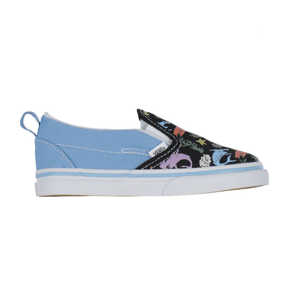 Vans Sko - Slip-On V Glow Sharks - Blue/Multi