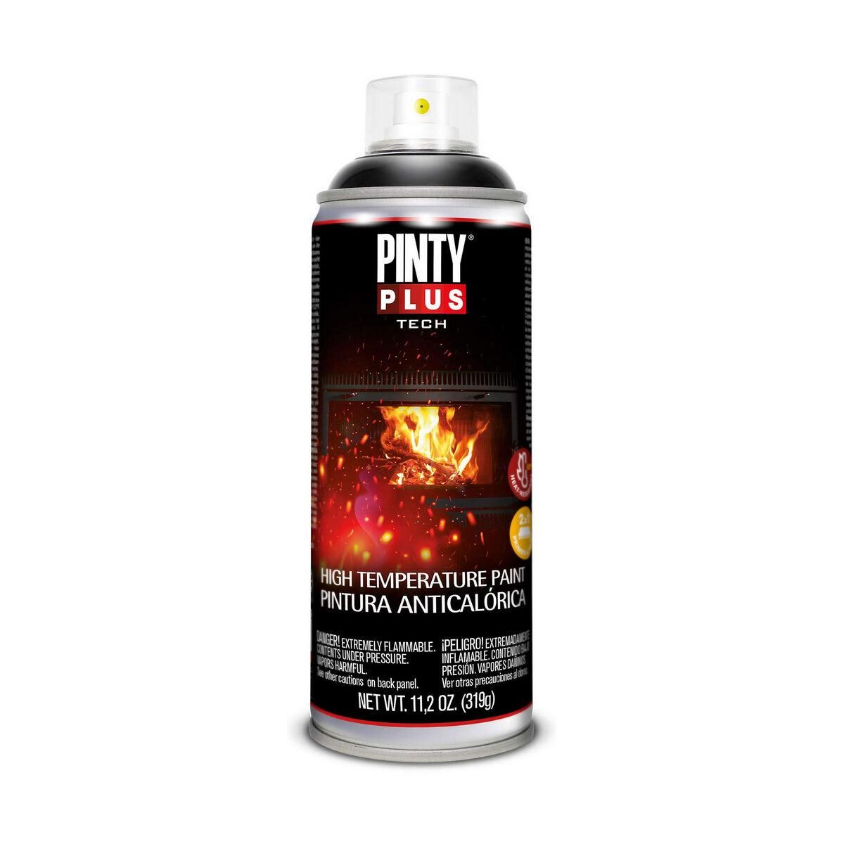 Varmebestandig maling Pintyplus Tech A104 400 ml Spray Sort