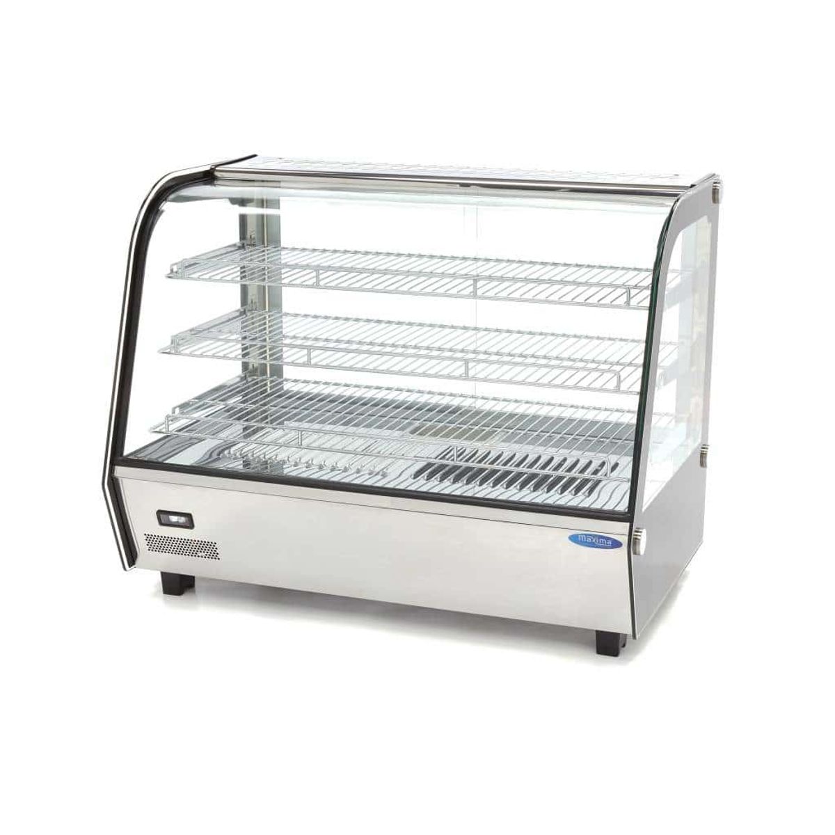 varmemontre Maxima Deluxe Rustfrit stål Hot Display 160L