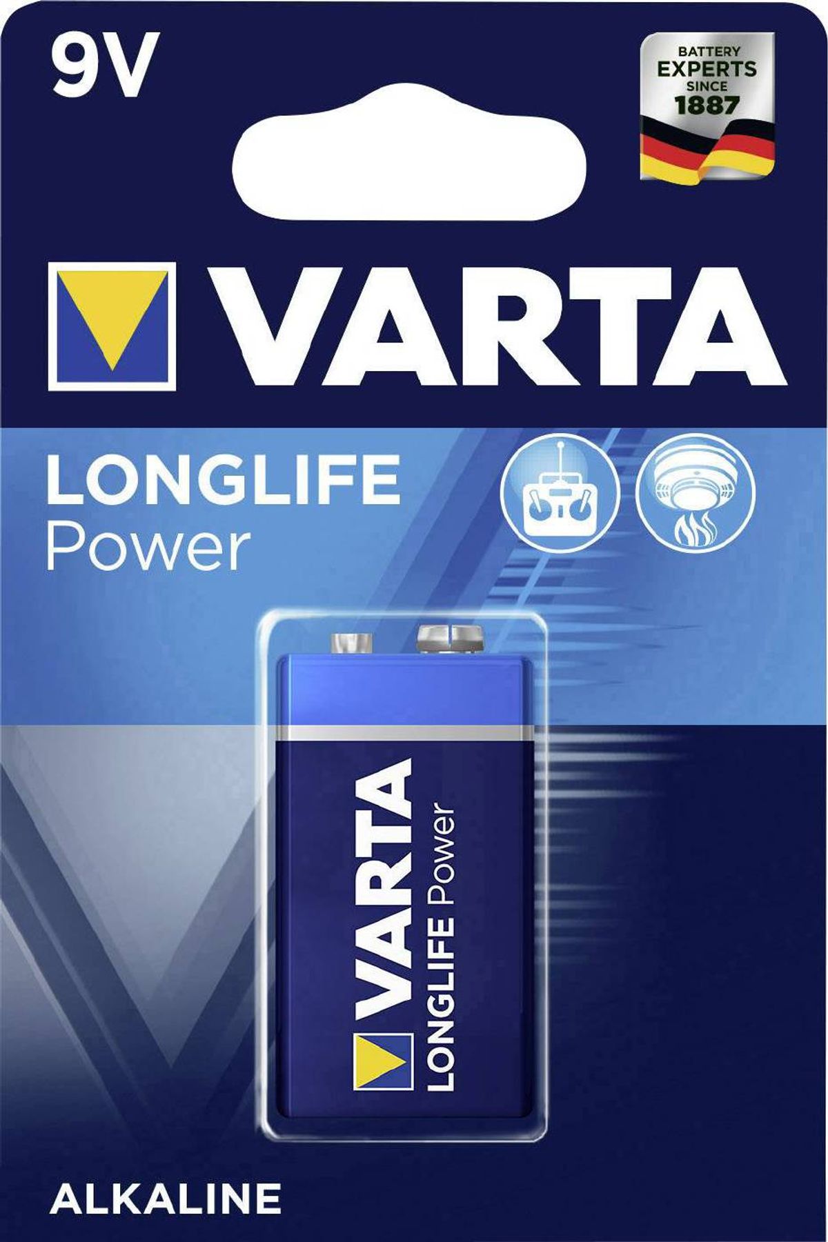 Varta Alkaliske batterier Longlife Power 6LR61 9V