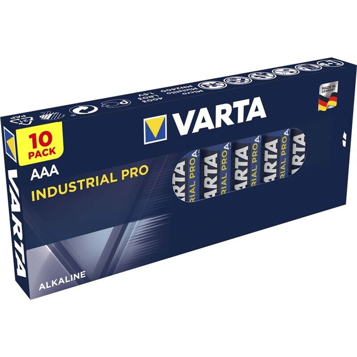 Varta batterier - Industrial Pro AAA, 10 stk.