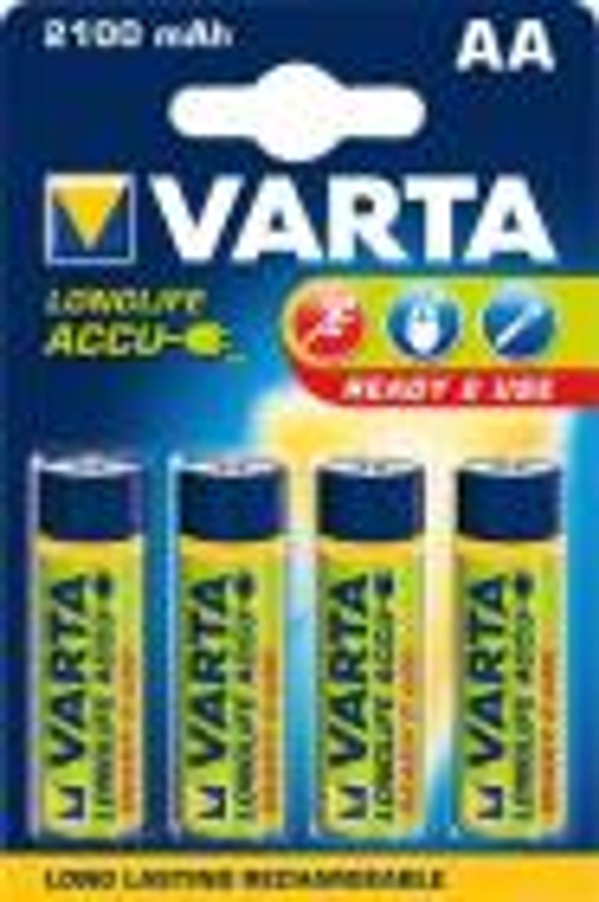 Varta genopladelig batteri nimh AA 1,2v 2100mAh hr