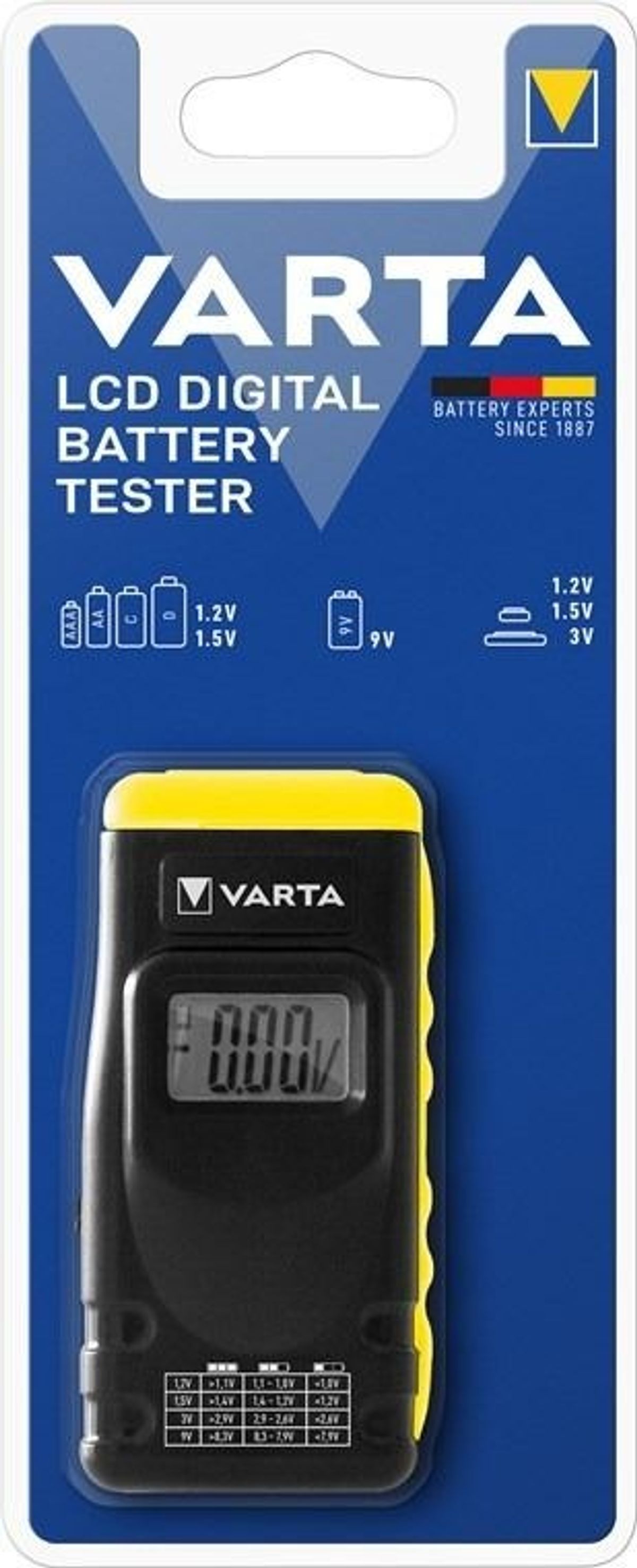 VARTA - LCD DIGITAL - Batteri-tester