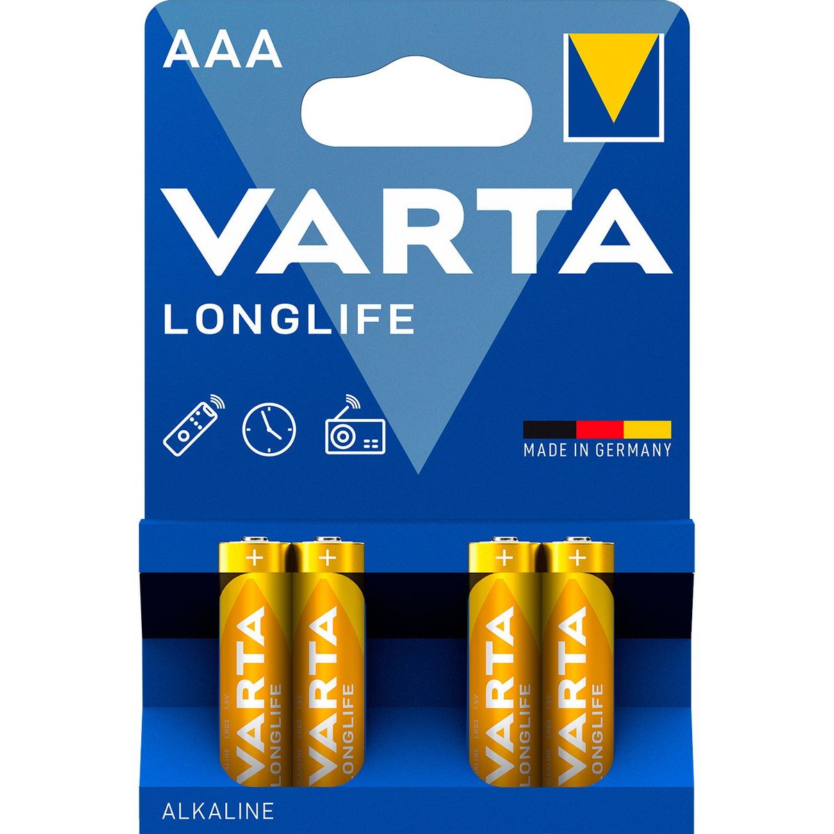 VARTA LongLife batteri AAA/LR03 1.5 v 4 stk