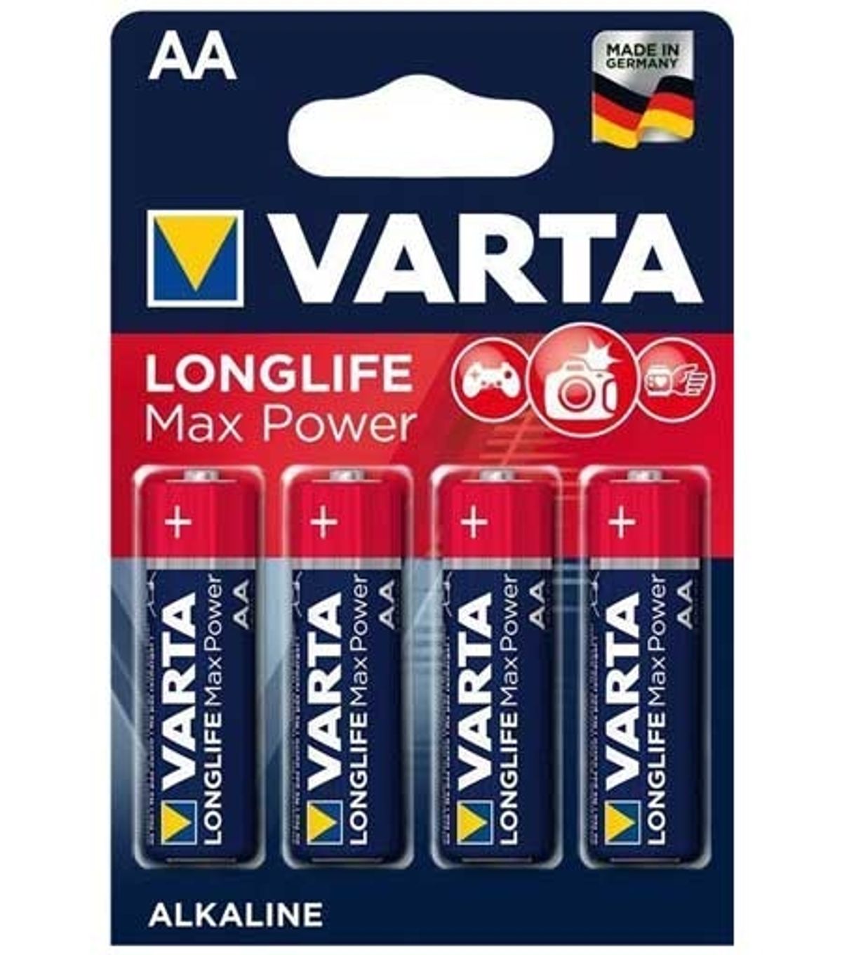 Varta Longlife Max Power AA Batterier - 4 stk