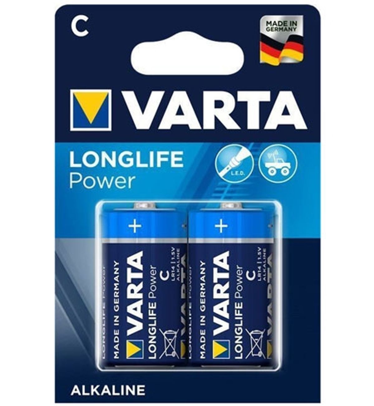 Varta Longlife Power C Batterier - 2 stk