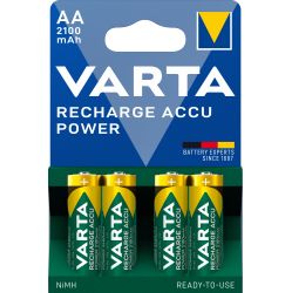 Varta Recharge Charge Accu Power Aa 2100mah 4 Pack (b) - Batteri