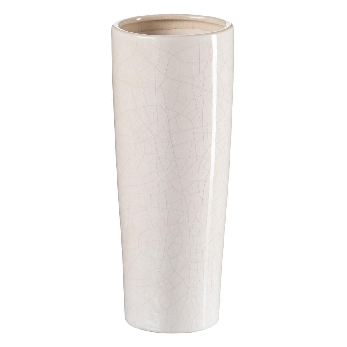 Vase 13 x 13 x 33 cm Keramik Beige