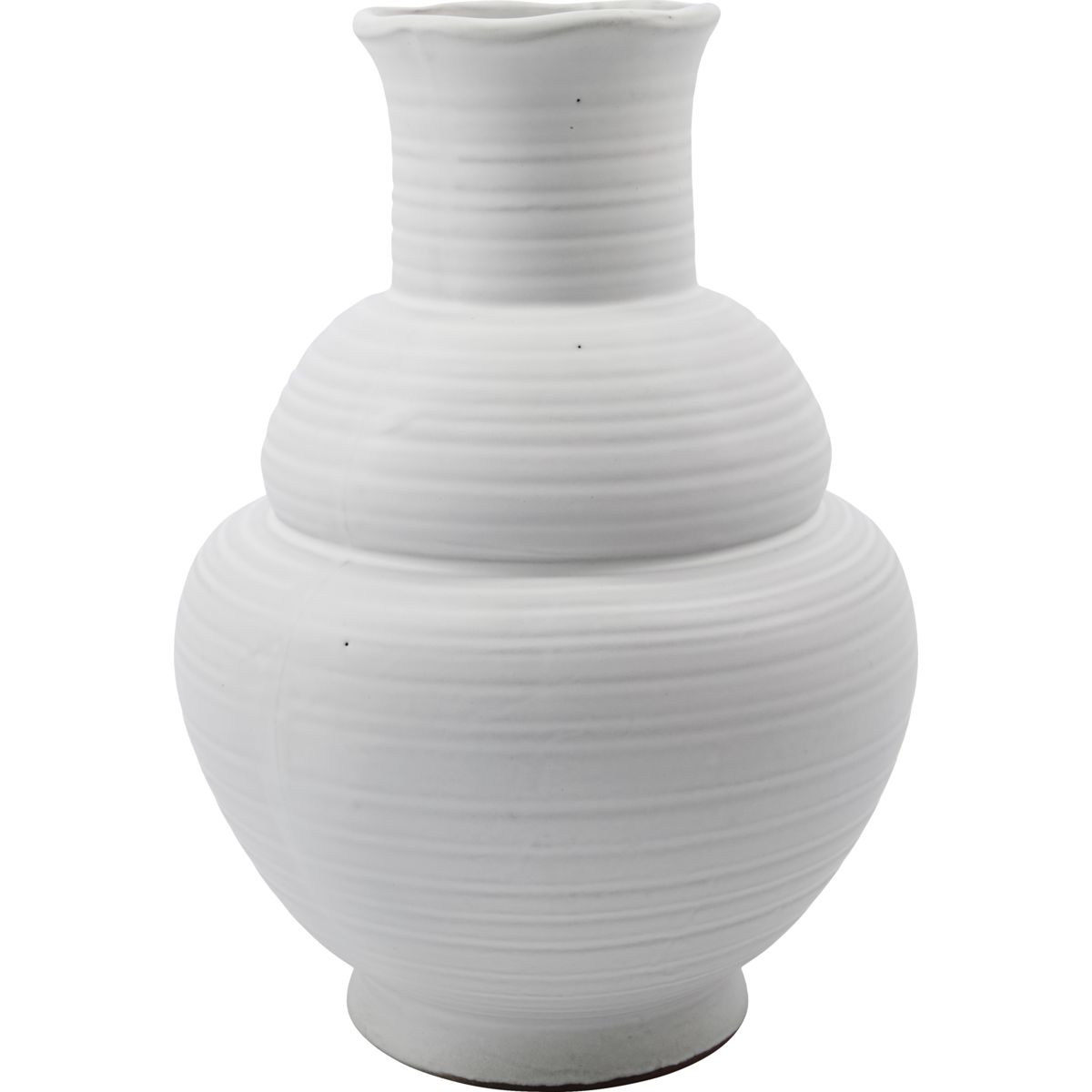 Vase, HDLiva, Hvid - White / Stoneware / h: 29 cm, dia: 20 cm