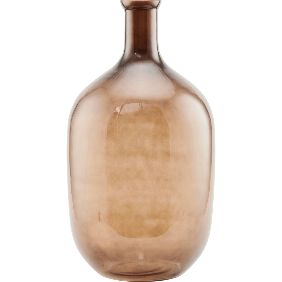 Vase, HDTinka, Brun - h: 51 cm, dia: 28 cm / Brun / Glas