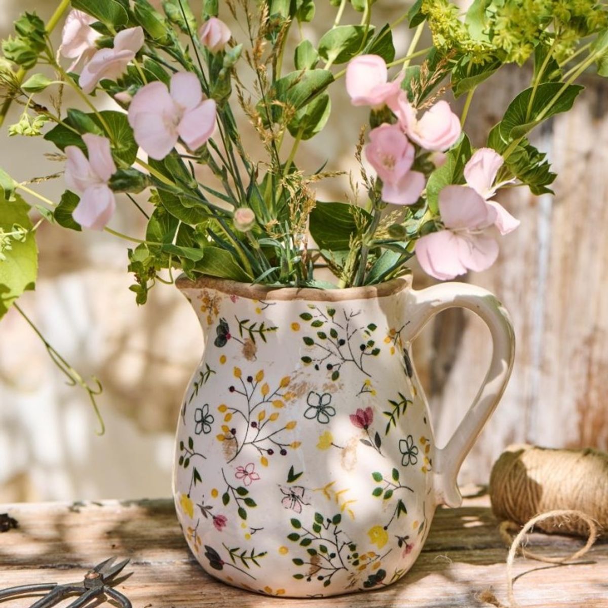 Vase m/ hank "Meadow Blossom" - Ib Laursen H: 15 cm