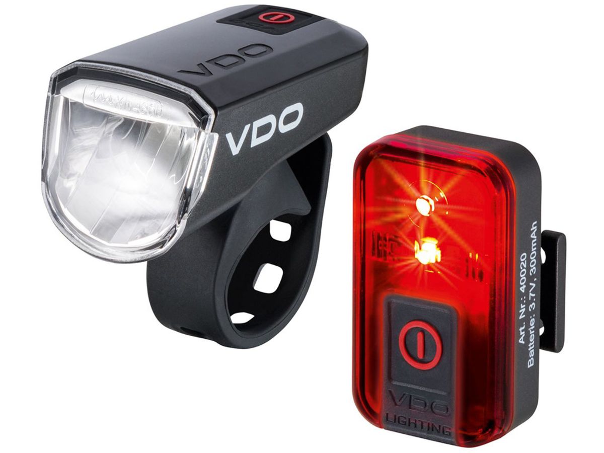 VDO Eco Light M30 - Lygtesæt - USB opladelig - 30 LUX