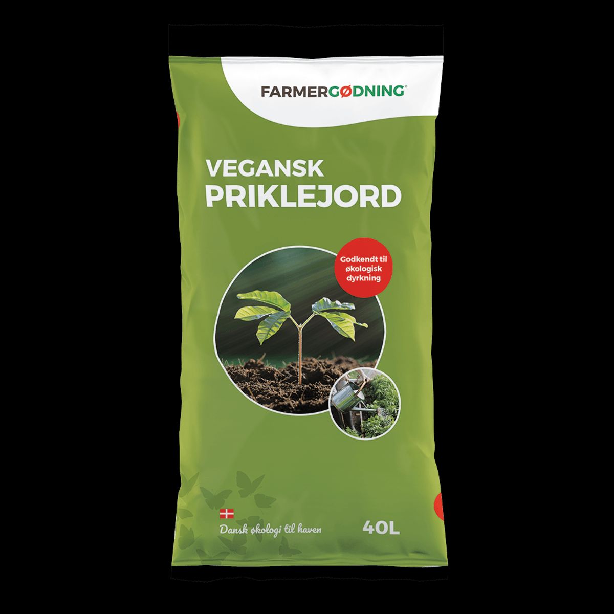 Vegansk priklejord til økologisk dyrkning - 40 liter