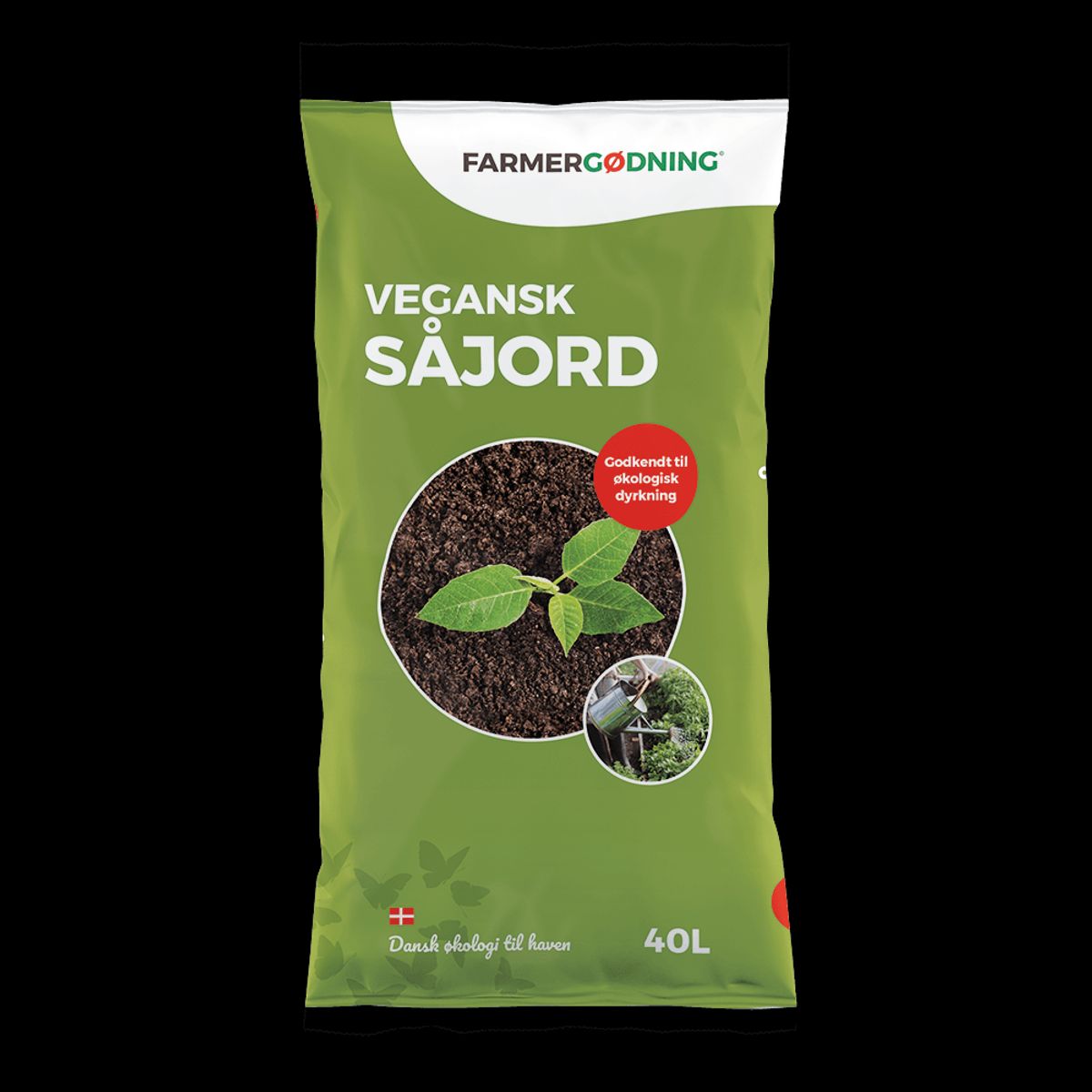 Vegansk Såjord til økologisk dyrkning - 40 liter