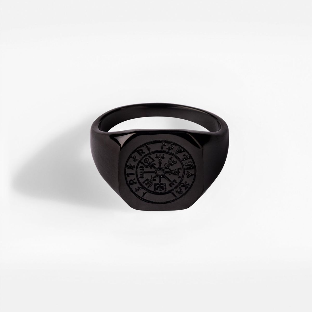 Vegvisir Signature - Sort ring - Str. 9 - Herre - Northern Legacy