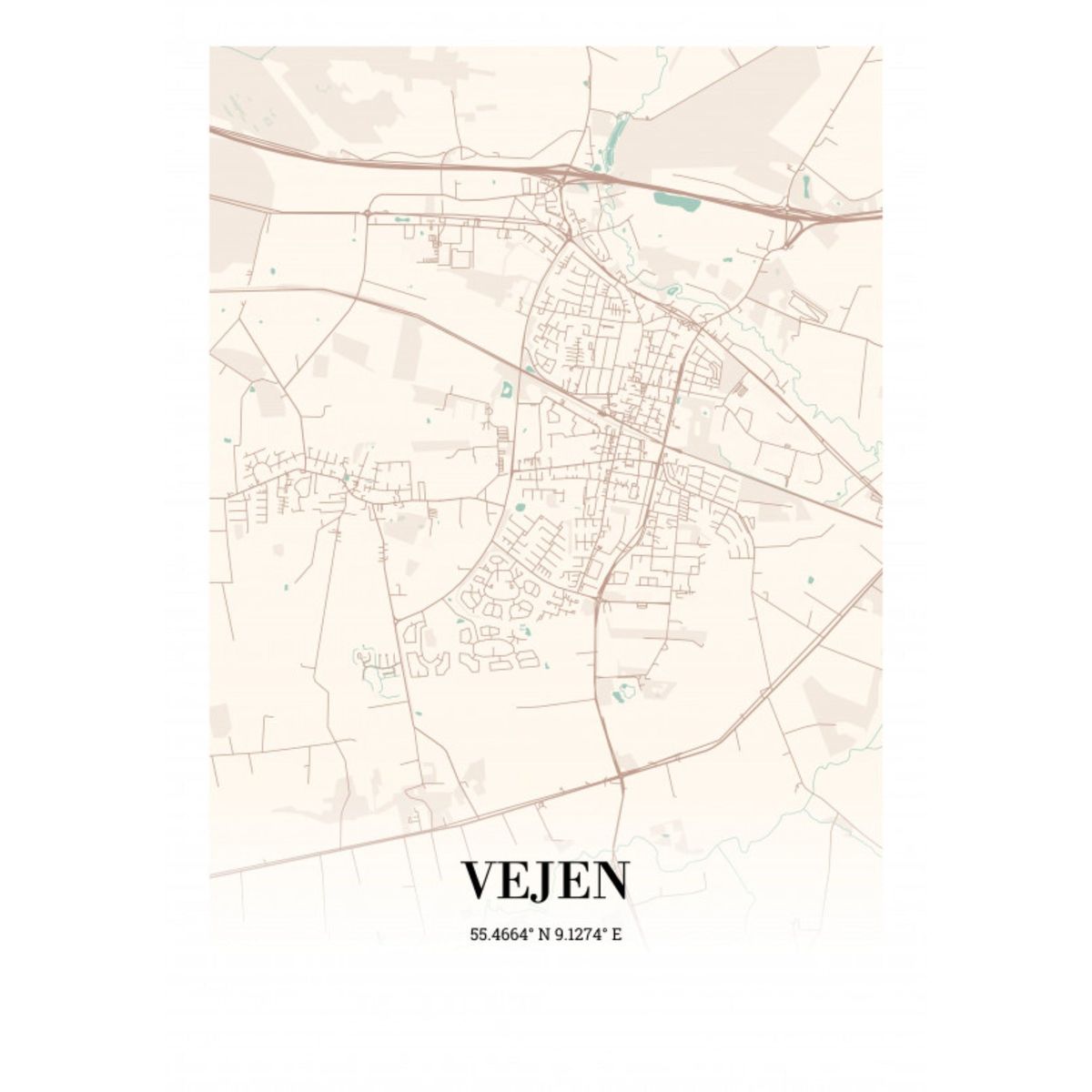 Vejen 35x50 cm (B3)