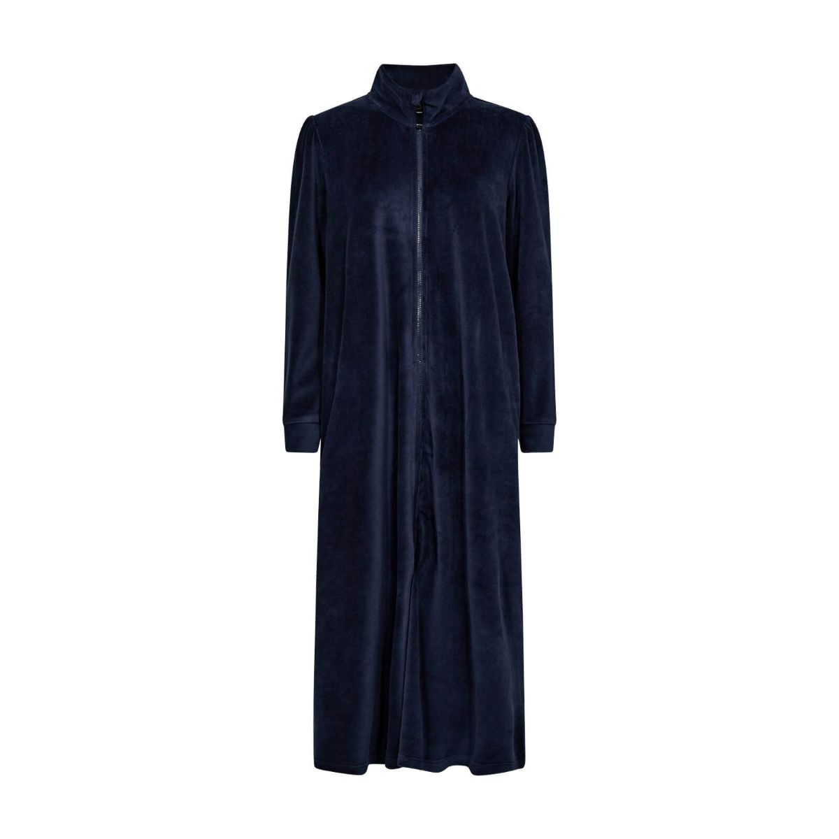 Velour badekåbe med lynlås, Decoy, navy, str. 2XL