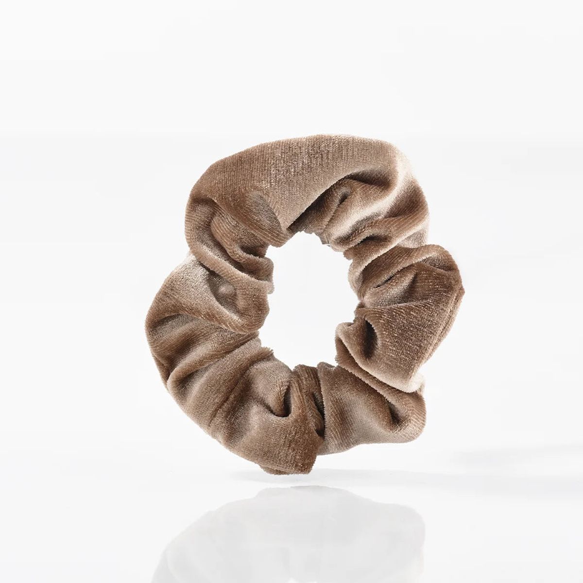 Velour Scrunchies - Beige