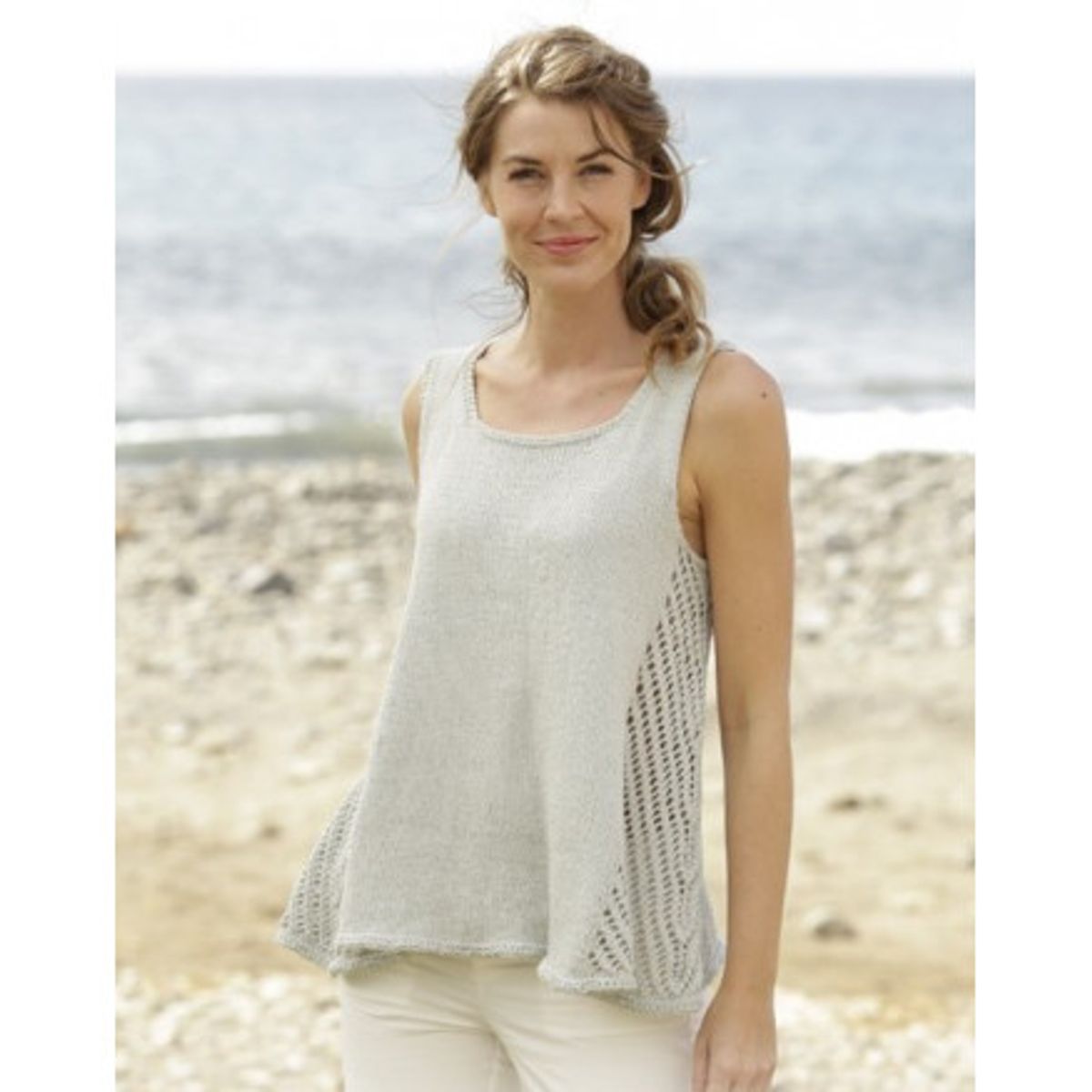 Venezia Top by DROPS Design - Top Strikkeopskrift str. S - XXXL - Small