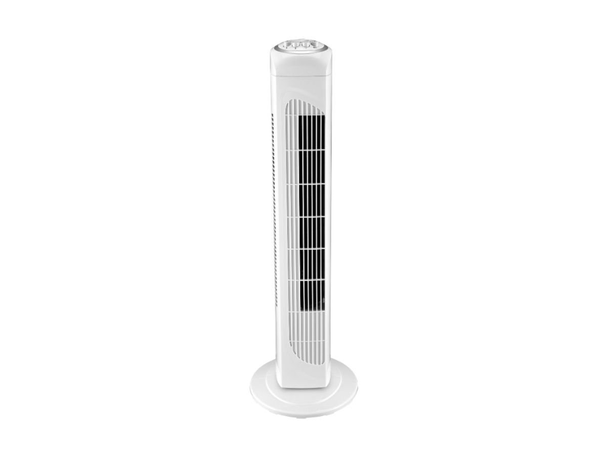 Ventilator Gulv Tårn 76 cm Hvid