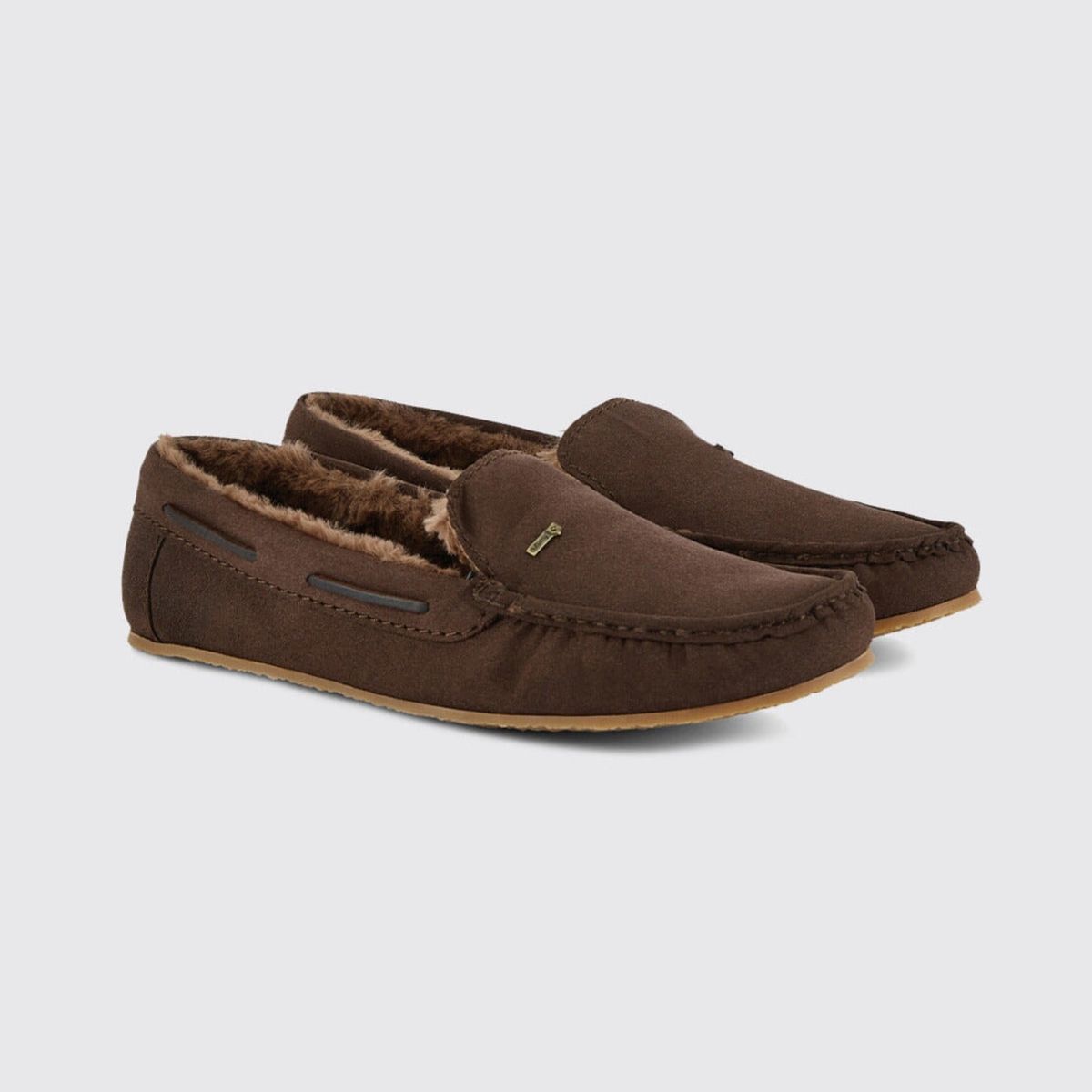 Ventry Moccasin Brown Slipper sutsko, ruskind, cigarbrun - 41