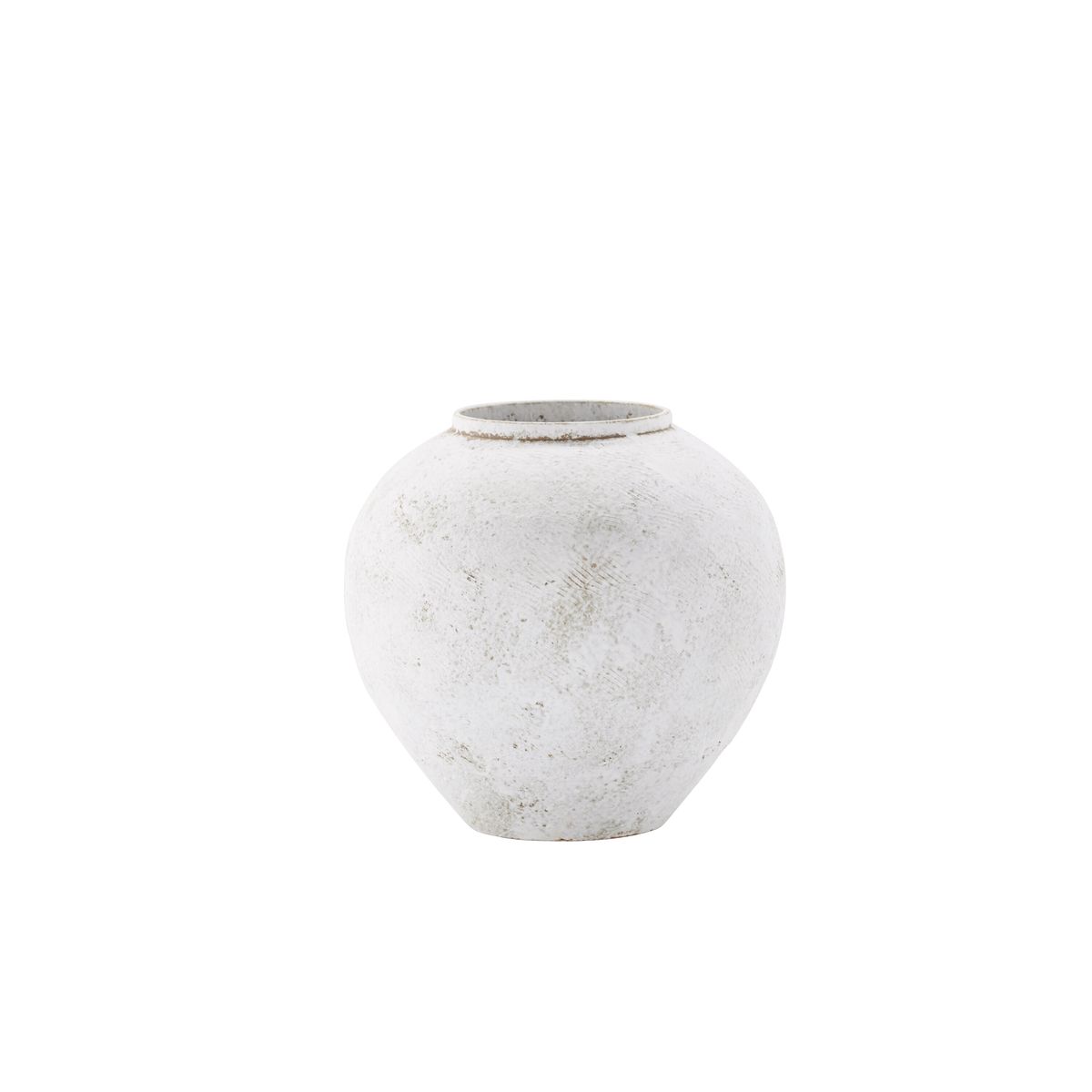 VENTURE DESIGN Globe vase, rund - beige/brun keramik (14x25x23H)