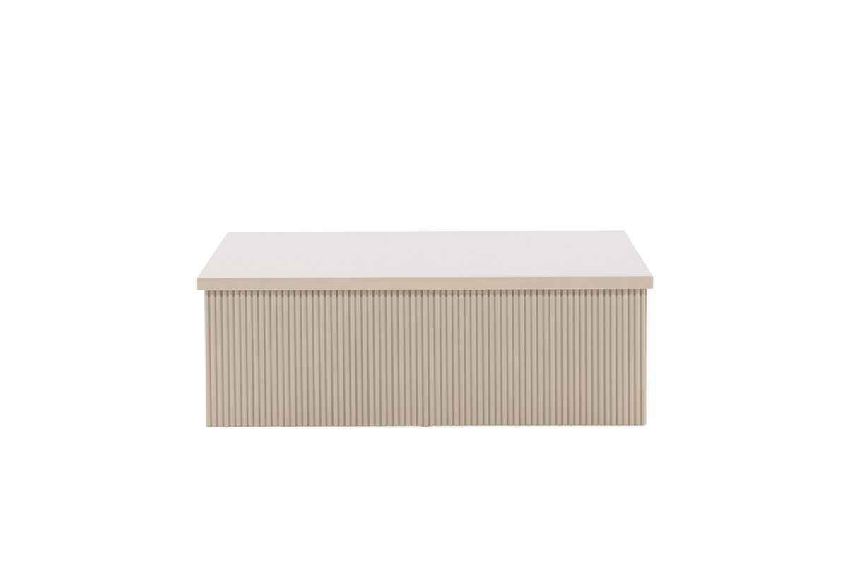 VENTURE DESIGN Lenox sofabord, kvadratisk - beige MDF (90x90)