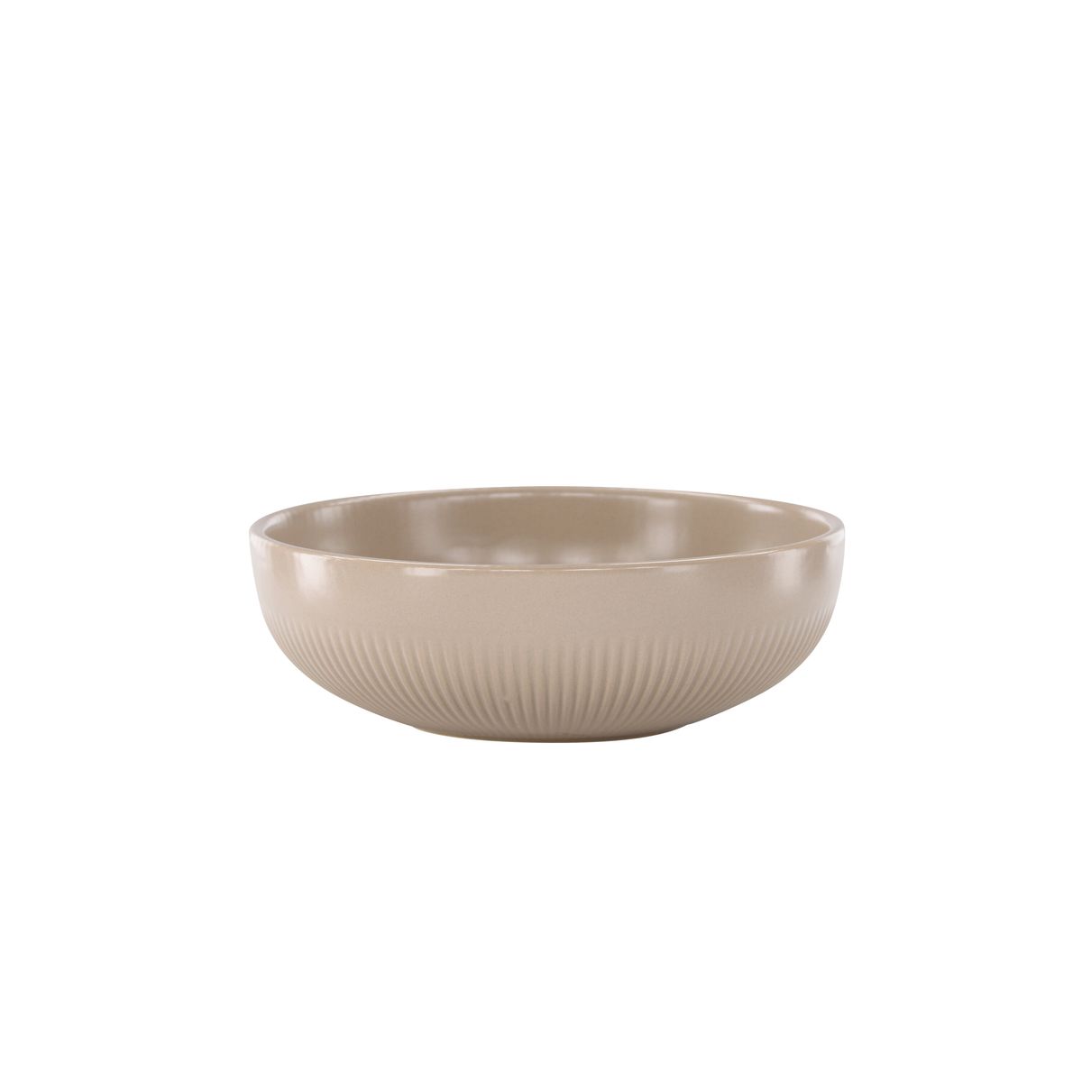 VENTURE DESIGN Posh lysestage, rund - beige stentøj (B18x6)