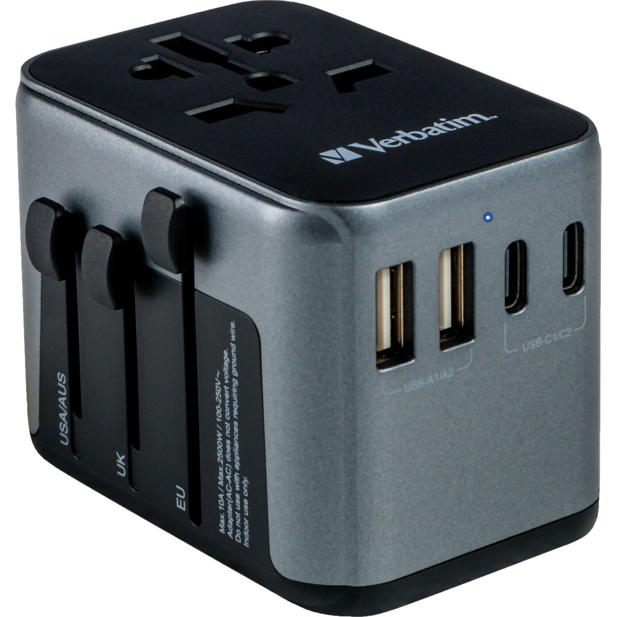 Verbatim - Universal Travel Adapter Uta-03 Pd30w/qc / 2xusb / 2xtype-c