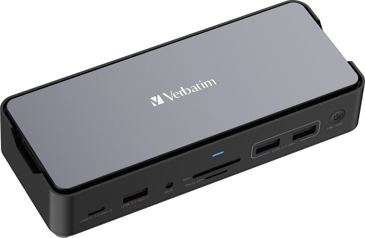 Verbatim - Usb-c Pro Docking Station 15 Port W/ssd Included Cds-15ssd